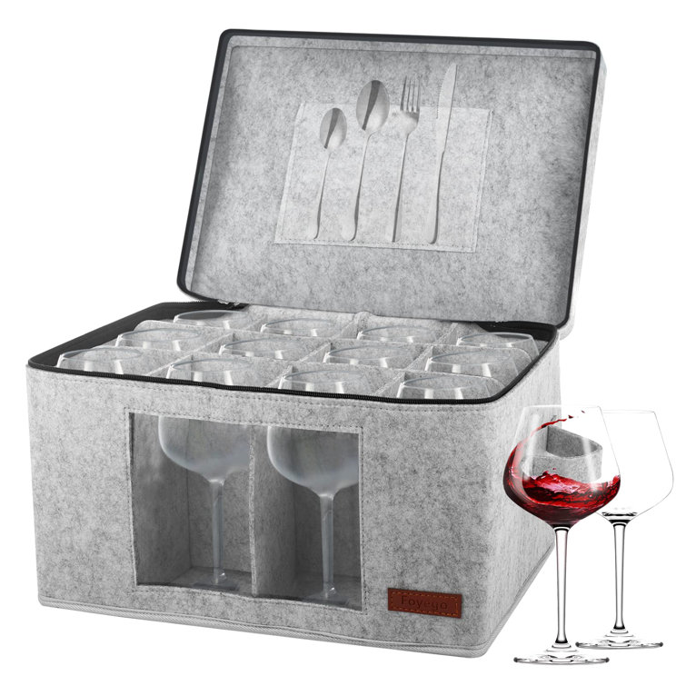 Stemware discount storage chest